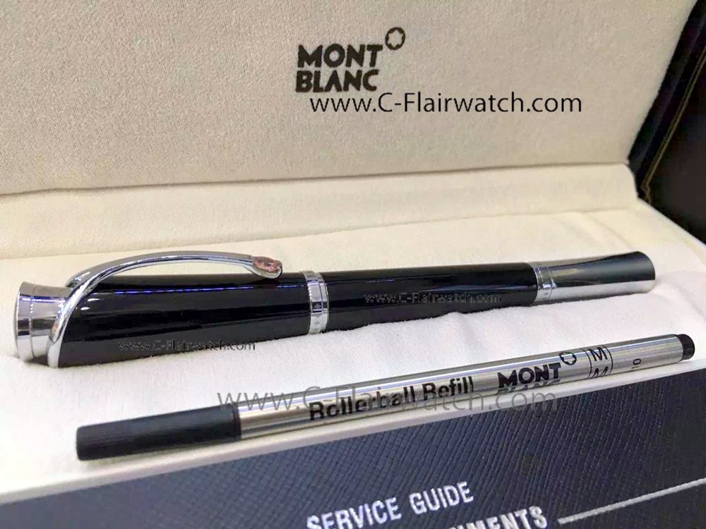 AAA Mont Blanc Princesse Monaco Black Fineliner Pen Clone